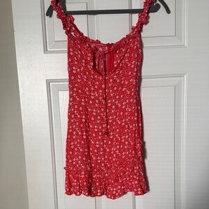 Skylar + Madison Red and White Floral Top